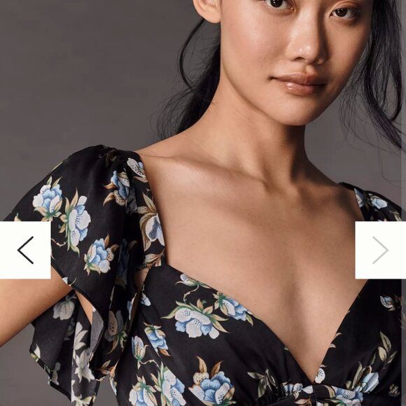 NWT ClothingDresses By Anthropologie Sweetheart Ruched Drop-Waist Dress - Picture 4 of 10